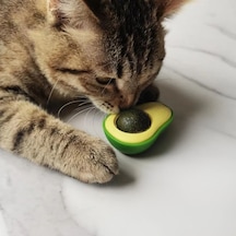 By Nevser Avokado Model Yapışkanlı Kedi Oyuncağı Yenilebilir Kedi Nanesi Otu
