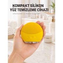 Zenvia Silikon Yüz Temizleme Fırçası Titreşim Ayarlı Usb Şarjlı Cilt Bakım Cihazı Znv2026