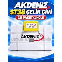 Akdeniz St38 T Başlı Çelik Çivi - 1 Koli 10 Paket