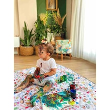 Yorni 145x180cm ,boyama,bebek Odası,halı Için Sıvı Geçirmez Oyun Örtü