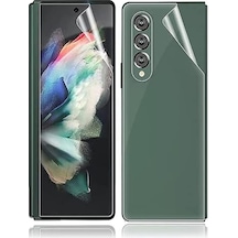 Microcase Samsung Uyumlu Z Fold4 Hydrogel Esnek Ön Arka Koruma Filmi