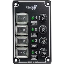 4'Lü Switch Panel Izoleli Sigorta Paneli