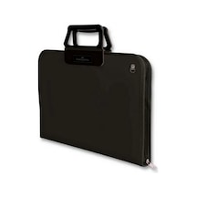 Faber-Castell 28x38 Cm Siyah Proje Çantası,Geniş İç Hacim, Ergonomik Taşıma Askılığı, PP Malzeme
