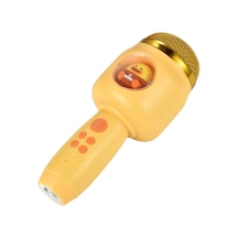 Kablosuz Bt Mikrofon Taşınabilir El Mikrofonu Değişken Ses Fonksiyonu Dahili Ses Sistemi 1200mah