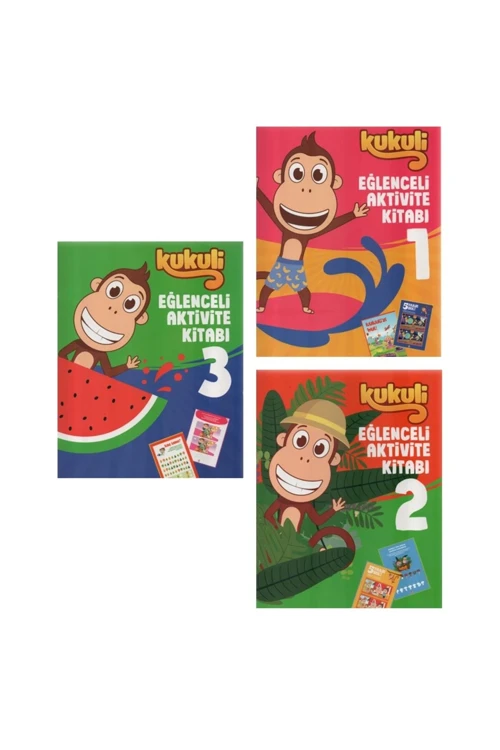 3-6 Yaş Çocuklar İçin Eğlenceli Aktivite Kitapları 3 Kitap