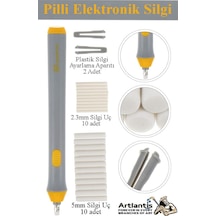 Elektronik Silgi Pilli 1 Paket Otomatik Taşınabilir Kalem Silgi Karakalem Eskiz Çizim Grafit Elektrikli