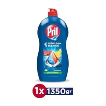 Power Limon Kokulu 5+ Yağ Çözme Etkili Elde Yıkama Sıvı Bulaşık Deterjanı 1 X 1350 G, Limon 1.35kg