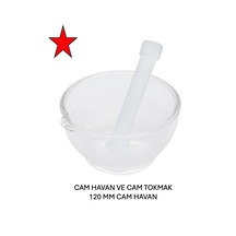 Tokmaklı Cam Havan 120 MM
