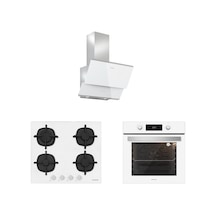 Silverline BO6504W01 - CS5427W01 - 3490 Oslo 60 Beyaz Ankastre Set
