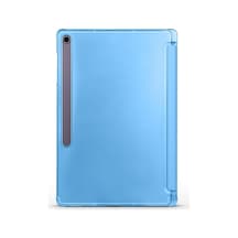 Samsung Galaxy Tab S10 Fe Plus Sm-x620 X626 İle Uyumlu Kılıf Kalem Bölmeli 2 Farklı Stand Olabilen Arka Kısım Şeffaf Sert Silikon İnce Hafif Tablet Kılıfı Mavi Belirtilmemiş