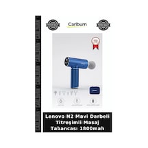 Delux Serisi Lenovo N2 Mavi Darbeli Titreşimli Masaj Tabancası 1800mah Alet Ağrı Azaltma Taşınabilir Çok Renkli