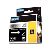 Dymo Rhinopro Sabitpolyester 12 Mmx5.5 M Metalik Gri/siyah 18486 Diğer