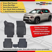 Citroen C3 Aircross Paspas Araca Özel 2016 2025 Derin Havuzlu Bosse North Serisi-BNORTH0039A