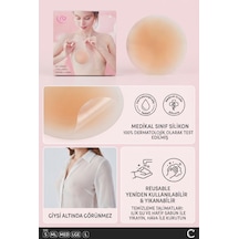 Serpilgiyim-brambling Görünmez Göğüs Ucu Kapatıcı Silikon Nipple Cover Şeffaf