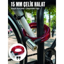 Metal Kilit Başlıklı Dayanıklı Bisiklet Ve Scooter Güvenlik Kilidi Diğer