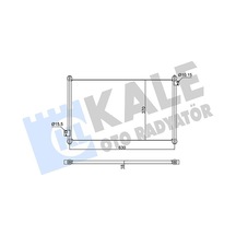 Kale 350595 Klima Radyatörü Kondanser - Honda Accord 1998-2003 2.0 İ 16v Klimalı Modeller 80100s84a00