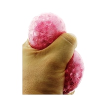 Squishy Stres Topu Simli Pembe Kristal  Slime