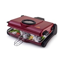 Ab661 1200 W Bordo Elektrikli Izgara, Kokusuz Ve Dumansız Mangal, Barbekü