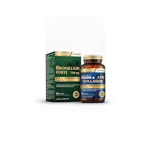 Nutraxin Bromelain Forte Tablet Ve Nutraxin Nadh Ve Collagen 60 Tablet 2 Li Set