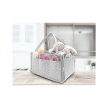 Keçe Anne Bebek Bakım Çantası 22x34 Cm Fonksiyonel