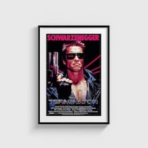 The Terminator 1984 Film Posteri Tablo Çerçeveli Poster Duvar Dekorasyonu Siyah Çerçeveli Tablo Siyah Çerçeveli Tablo Dn11d414sıyah