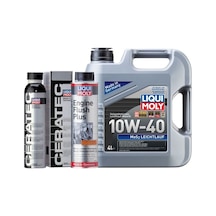 10w40 Motor Yağı Mos2'li 4 Lt,seramik Motor Koruyucu,motor Temizleyici Engine Flush Set