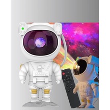 Ers 8 Efektli Astronot Galaxy Projektör Uzaktan Kumandalı Led Gece Lambası