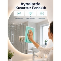 Cam Temizlik Bezi Yüksek Emici Mikrofiber Bez Cam Ayna Ve Vitrin Temizliği 10'lu Set