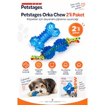 Petstages Orka Chew Pair 2 Pack İkili Kemik Şeklinde Köpek Çiğneme Oyuncağı