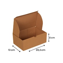 20x12x8-25 Adet Hamburger Kutusu