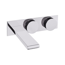 VitrA Memoria A4231458 Ankastre Lavabo Bataryası Siyah Çevreli