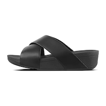 001 Black Terlik Kadın Diğer K04-001/592 Fitflop Lulu Leather Cross siyah