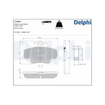 Renault Clio 1 On Fren Balatasi 1.4 1996-2008 Delphı Lp885