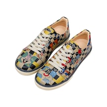 Kadın Vegan Deri Çok Renkli Sneakers - Warner Bros You-re-despicable Tasarım