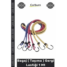 Gergi Sağlam Esnek Kancalı Motor Bisiklet Araba Yük Sabitleme Bagaj Taşıma Gergi Lastiği 1 Mt