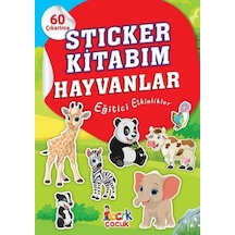 Sticker Kitabım - Hayvanlar - Eğitici Etkinlikler - 60 Çıkartma- Bıcırık Yayınları
