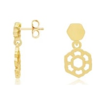 Gülaylar - Altın 14 Ayar Geometrik Küpe Çocuk N11.11495