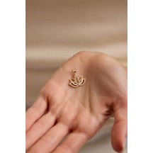 14 Ayar Lotus Altın Kolye Ucu 1,29 Gr Sarı Altın