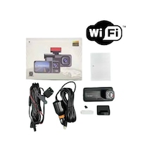Araç Kamerası - 3 Kameralı Wifi Ön , İç Ve Arka Full Hd Dvr Araç İçi Ekranlı Kamera 1550