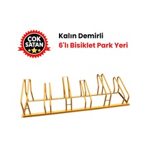 Bisiklet Park Yeri Altılı , Kalın Profilli Bisiklet Park Demiri