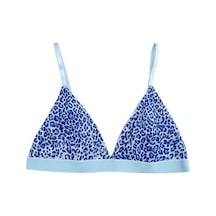 Deep Secret Mavi Leopar Tül Kapsız Bralet Ds200123br 001