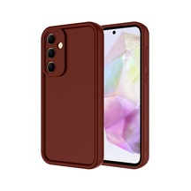 Samsung Uyumlu Galaxy A36 Kılıf Viera Silikon Bordo,
