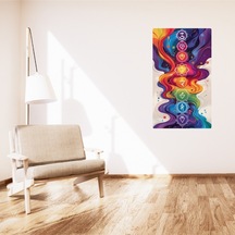 Bohem Tablo Çakra Spiritüel, Canlı Renkler Bohem Duvar Sanatı Çerçevesiz Tablo Poster