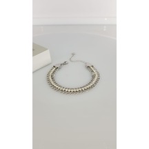 Gümüş Rengi Çelik Bileklik Sns003-1 Gold