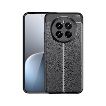 Honor Magic 7 Pro Kılıf Deri Görünümlü Silikon Kamera Korumalı Üstün Koruma Celikaksesuar Siyah