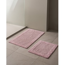 Madame Coco Aube 2'li Pamuklu Banyo Paspası - Pembe 8684427112229 Çok Renkli