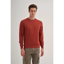 Cazador Slim Fit Kiremit Erkek Sweatshirt 56100