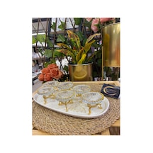 Yaldızlı Gold Metal Ayaklı Lokumluk, Sunumluk, Sosluk, Tabak, Mini Ayaklı Kase, Kahveyanı Şekerlik Yaldız