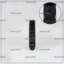 Cam Açma Düğmesi 207 / C3 Picasso Çiftli Ayna Ayar Düğmeli Sol Oem No:6554qc