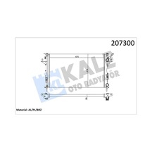 Kale 0529302al Radyatör Laguna Iı 1.6-1.8-2.0-1.9 Dcı Ac Mek Otom 670x399x26 2 Sıra Al Sistem 8200008764